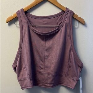 NWT Tahari Sport Purple Geometric Print T-Back Sports Bra Size 2X